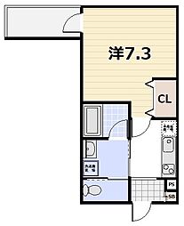 ALEGRIA瀬田 1LDKの間取図画像