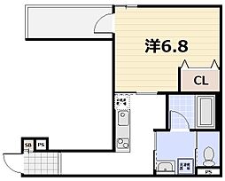 ALEGRIA瀬田 1LDKの間取図画像