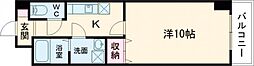 マリンスクェア 1Kの間取図画像