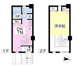 エポック・ASA 1DKの間取図画像