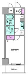 Nステージ西船橋3 1Kの間取図画像