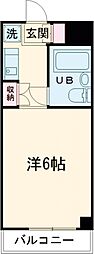 ノアーズアーク ワンルームの間取図画像