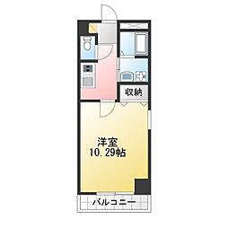 フィルストン白壁 1Kの間取図画像
