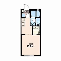 ガーデンヒルズ3 ワンルームの間取図画像