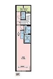 Solo estvel新浜町(ソロエスターヴェウ) 1Kの間取図画像