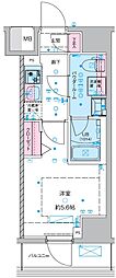 GENOVIA西川口III 1Kの間取図画像