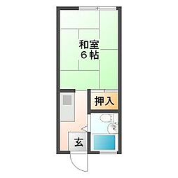 ハイツ向陽 1Kの間取図画像