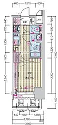 プレリス四日市ティエルナ 1Kの間取図画像