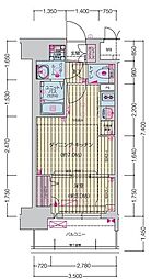 プレリス四日市ティエルナ 1DKの間取図画像