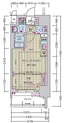 プレリス四日市ティエルナ 1DKの間取図画像