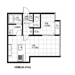 Verdure ヴェルデュール 1LDKの間取図画像