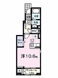(仮)観音寺新町2丁目アパート ワンルームの間取図画像