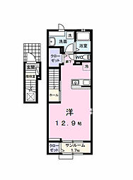 (仮)観音寺新町2丁目アパート ワンルームの間取図画像