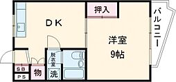 ドリーム東青梅 1DKの間取図画像