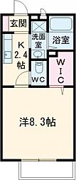 ハイツ.エクレール 1Kの間取図画像