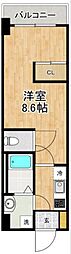 MODERNPALAZZO文教prima 1Kの間取図画像