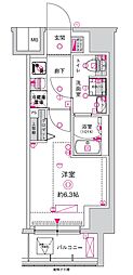 CREST TAPP川崎港町 1Kの間取図画像