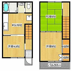 エスポワール橋本 3Kの間取図画像
