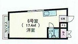 今福ビル ワンルームの間取図画像