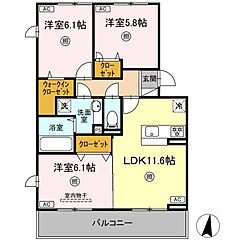 物件の間取り