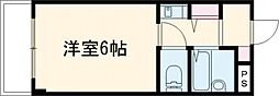 メゾンモンテ 1Kの間取図画像