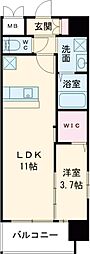 プレミア片野 1LDKの間取図画像