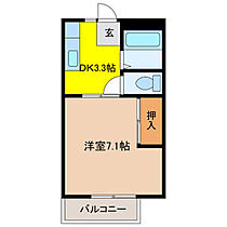 2階 / 1K / 23.77㎡