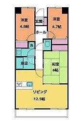 ダイアパレスビッグウィング深谷 3LDKの間取図画像