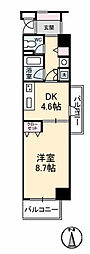 メゾン・ド・成屋 1DKの間取図画像
