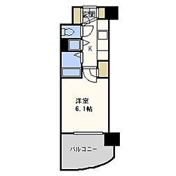 プレサンス天満ステーションフロント 1Kの間取図画像