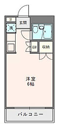 マウロア大磯 ワンルームの間取図画像