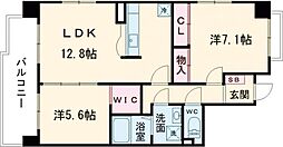メディアパーク3 2LDKの間取図画像