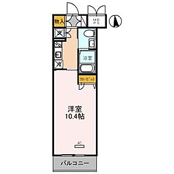 フェニックスレジデンス堺東 1Kの間取図画像