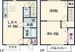 レイクウッド 2LDKの間取図画像