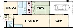 パールシャトウ藤江駅前 3LDKの間取図画像