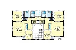 べるぽすとS 1LDKの間取図画像