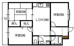 メゾン隅ノ浜 3LDKの間取図画像
