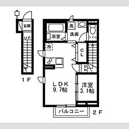 (仮)国分寺市富士本1丁目新築 1LDKの間取図画像