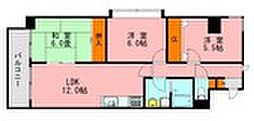 グランディ野間 3LDKの間取図画像
