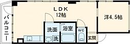 藤岡ビル 1LDKの間取図画像