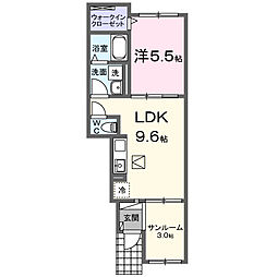 グランテラス 1LDKの間取図画像