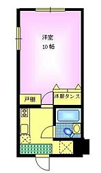 ロイヤルコーポ駅南 1Kの間取図画像
