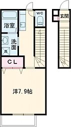 Bellacalma 1Kの間取図画像