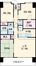 グレイスガーデン高崎 3LDKの間取図画像