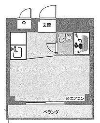 エクセレント伊丹 ワンルームの間取図画像