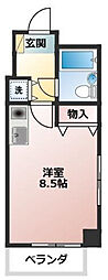 アーバンハイツ平塚 ワンルームの間取図画像