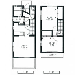 アステラスウィル3 2LDKの間取図画像
