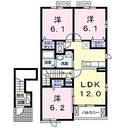 フェニックス茂原 3LDKの間取図画像