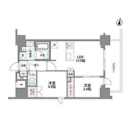 シーズンフラッツ緑地公園 2LDKの間取図画像