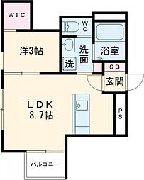 アーバンブランチ南笹口 1LDKの間取図画像